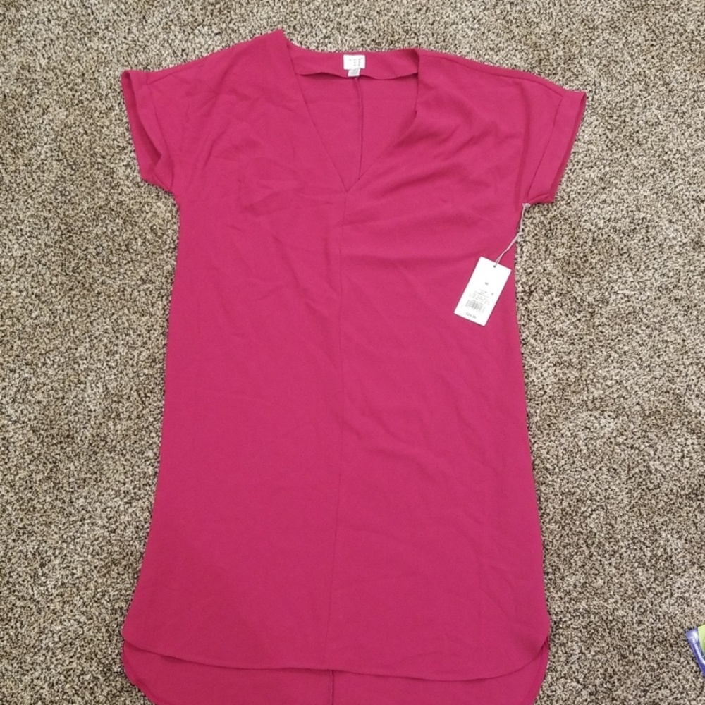 a new day Rich Magenta Cuff Sleeve Dress